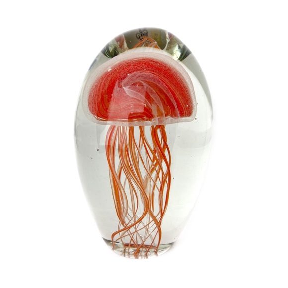 Edinburgh Other - VTG EDINBURGH Blown Glass Jellyfish Paperweight
